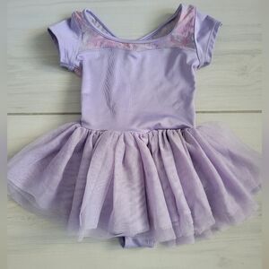 BLOCH Lavender Kids Ballet Outfit Size 4 - 6 Tulle Skirt